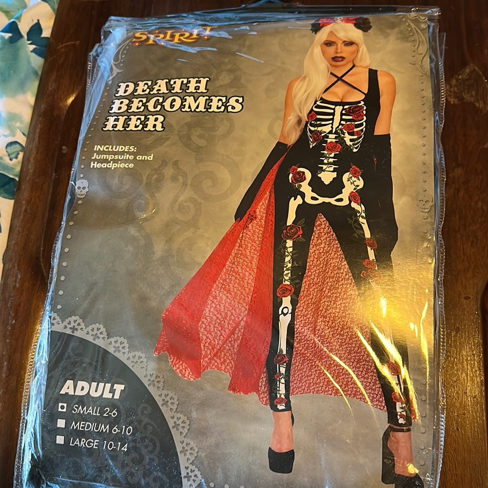 Sexy Halloween costume skeleton jumpsuit